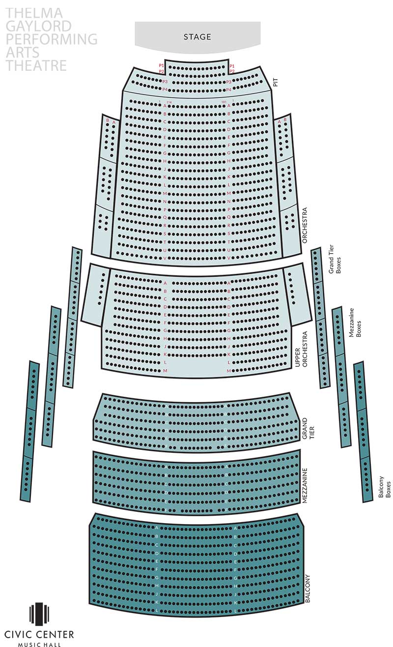 Seating Chart | Oklahoma City Philharmonic